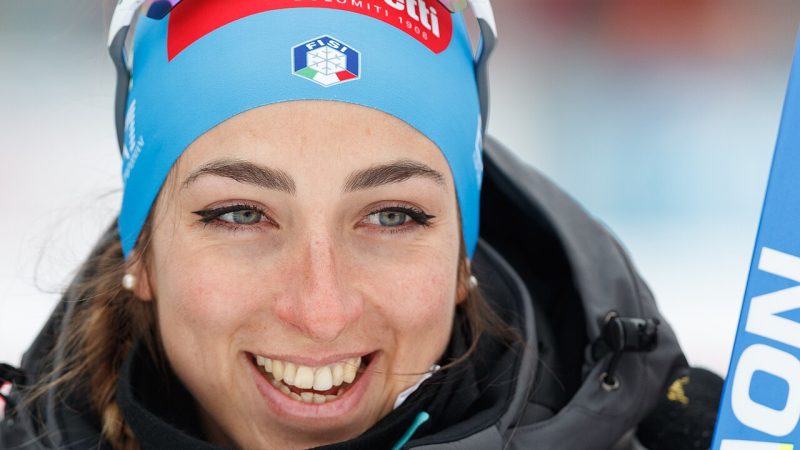 IBU World Championships Biathlon Oberhof 2023: Lisa Vittozzi (ITA, Italien); Platz 5; Porträt, Einzelbild